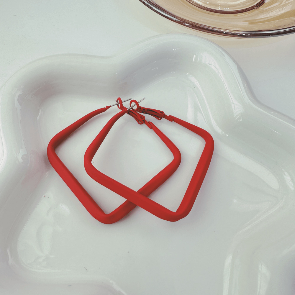 Geometric Gold Hoop Earrings
