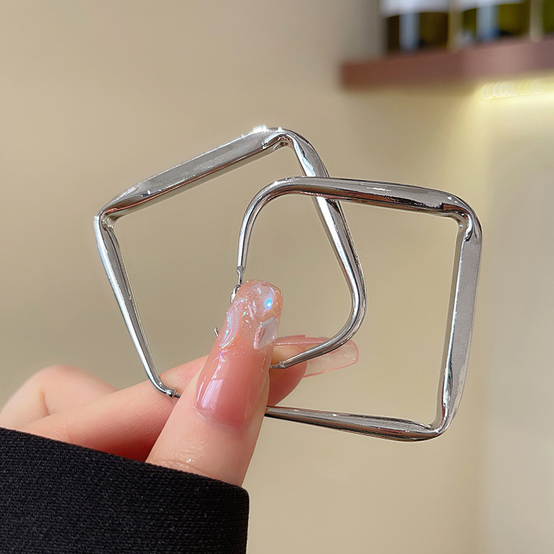 Geometric Gold Hoop Earrings