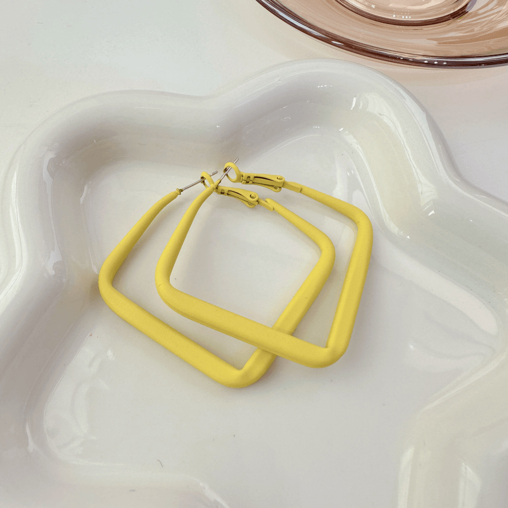 Geometric Gold Hoop Earrings