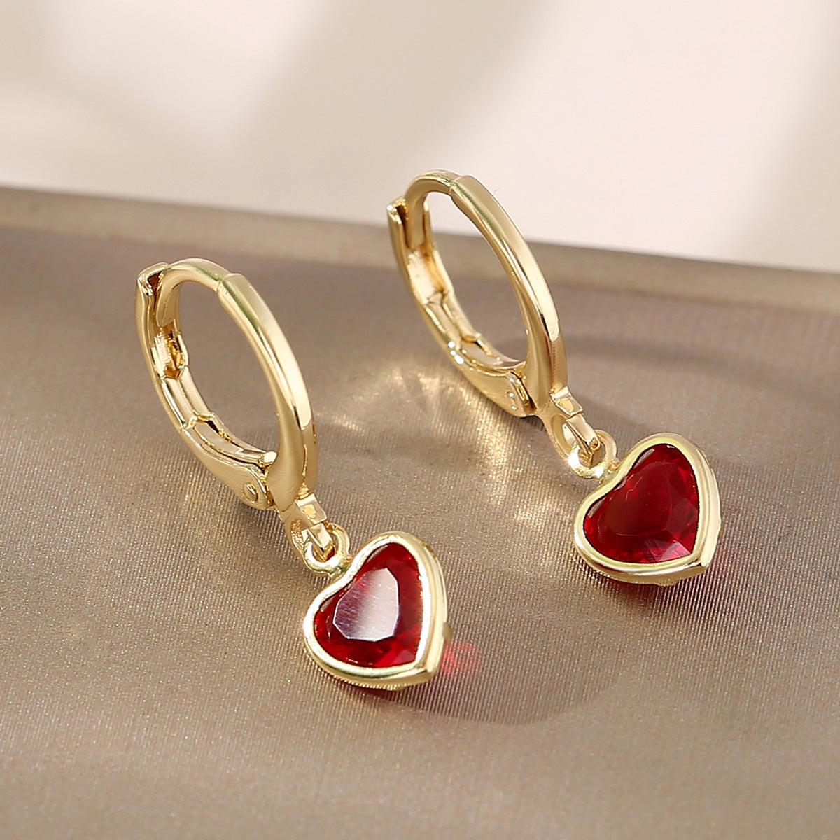 Heart Hoop Earrings