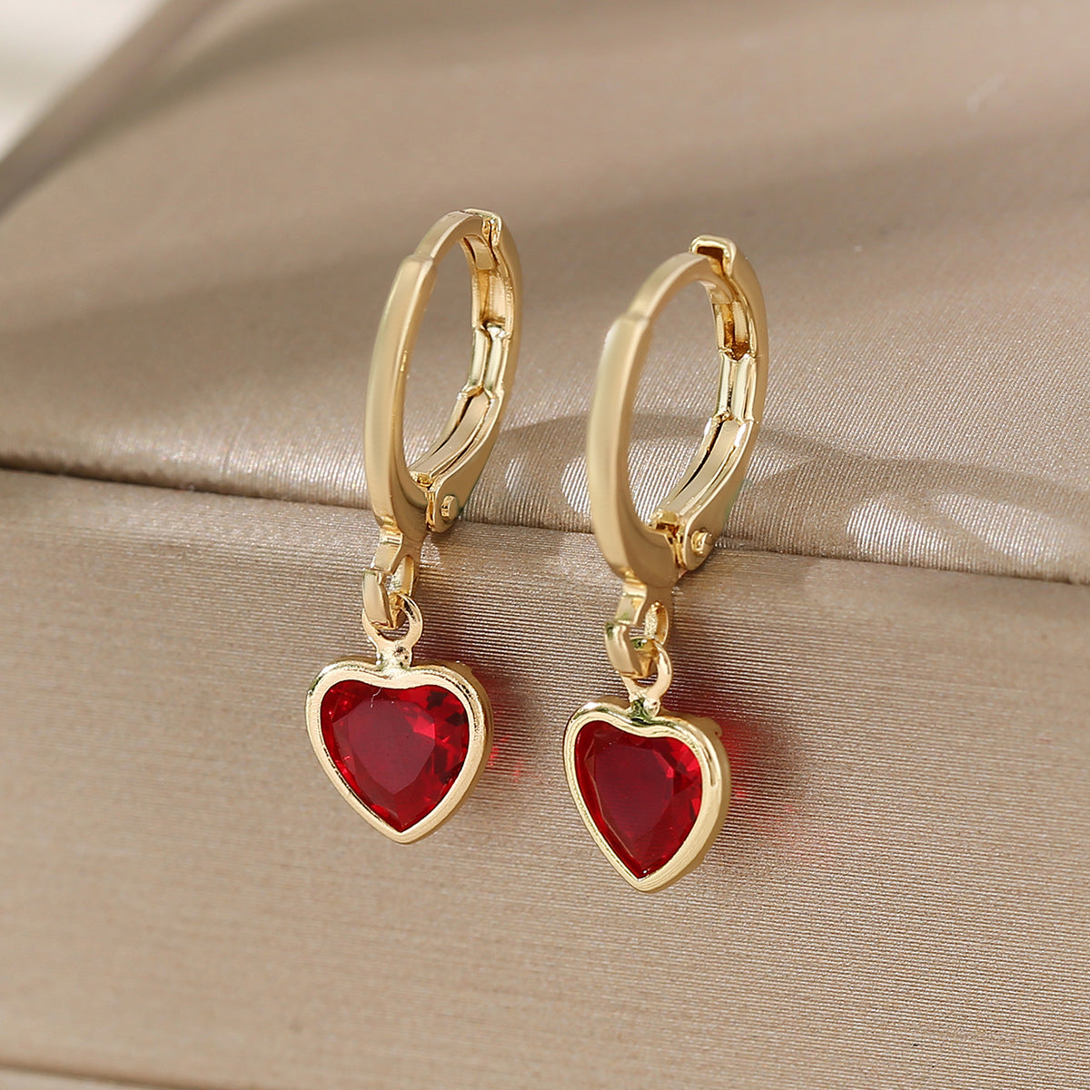 Heart Hoop Earrings