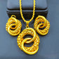 Gold & Diamond Corn Chain Set