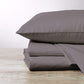 Cotton Sateen Bed Sheet Set - Soft, Silky, Shiny - Luxurious Comfort Bedding - Fade & Shrink Resistant -T600-4 Pieces (Queen Size) (Dark Grey