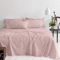 Brushed Microfiber 1800 Series Bedsheet Set Highly Durable, Affordable Luxurious Comfort,Fade,Durable Bedding,Queen Size 4 Piece,Color Pink