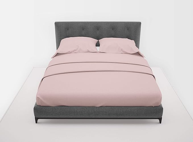 Brushed Microfiber 1800 Series Bedsheet Set Highly Durable, Affordable Luxurious Comfort,Fade,Durable Bedding,Queen Size 4 Piece,Color Pink