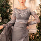 3 Piece Unstitched Embroidered Organza Suit | BD-2902
