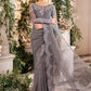 3 Piece Unstitched Embroidered Organza Suit | BD-2902