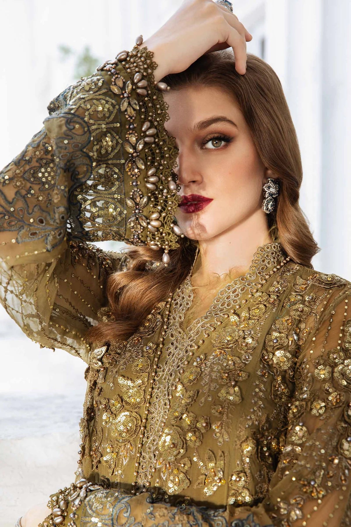 Unstitched Embroidered Chiffon Suit  MPC-24-108
