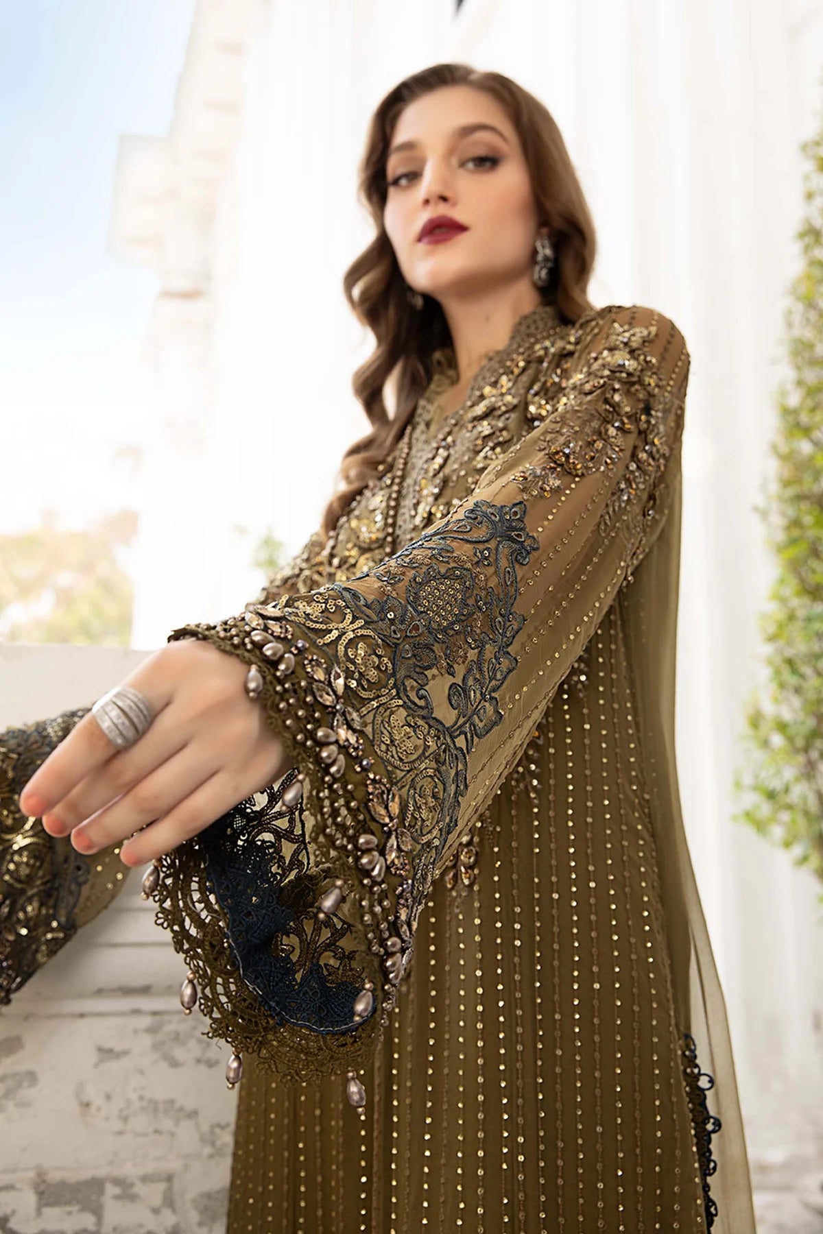 Unstitched Embroidered Chiffon Suit  MPC-24-108