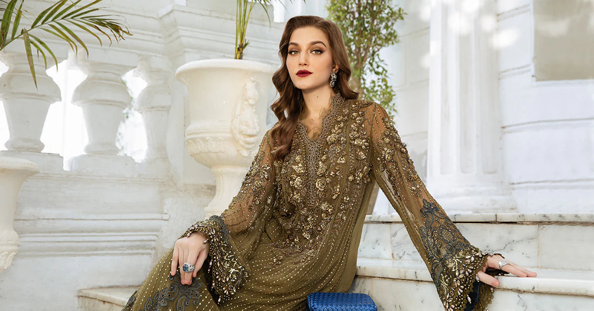 Unstitched Embroidered Chiffon Suit  MPC-24-108