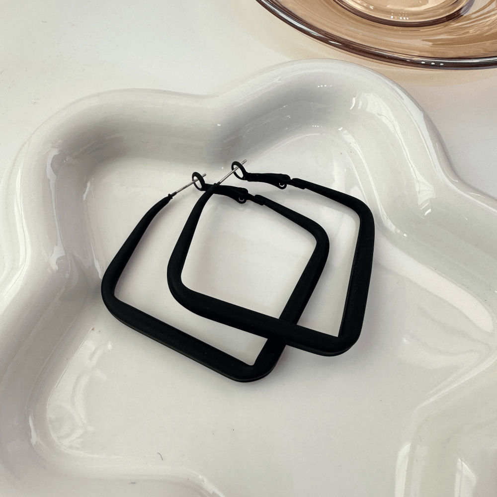 Geometric Gold Hoop Earrings