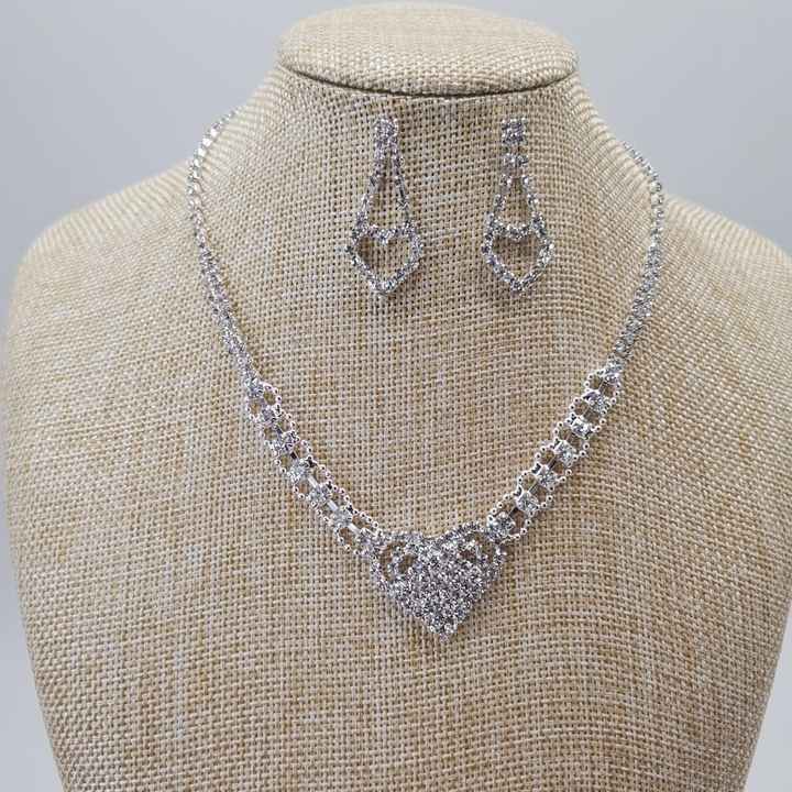 Heart Diamond Jewelry Set