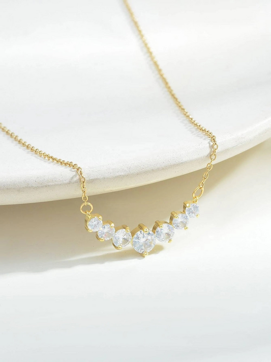 Gold-Plated V-Shaped Necklace