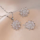 Zircon Sunflower Jewelry Set