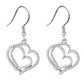 Silver Double Heart Jewelry Set