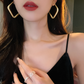 Geometric Gold Hoop Earrings
