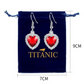 Royal Heart Titanic Red Crystal Jewelry Set