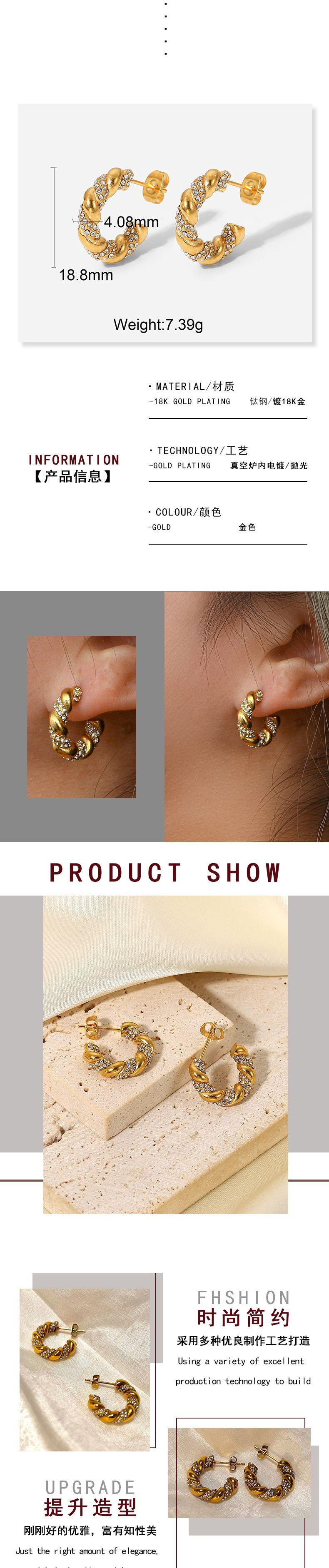 Twisted Hoop Earrings