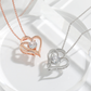 Double Heart Pendant Necklace