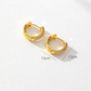 Gold-Plated Paved Earrings