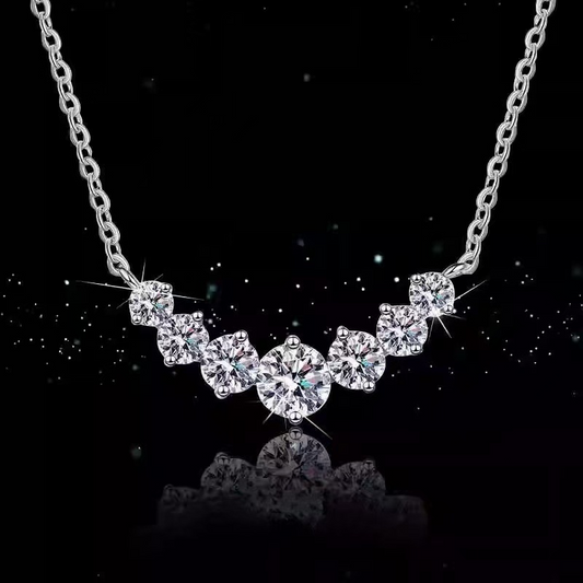 Silver-Plated Zircon Necklace