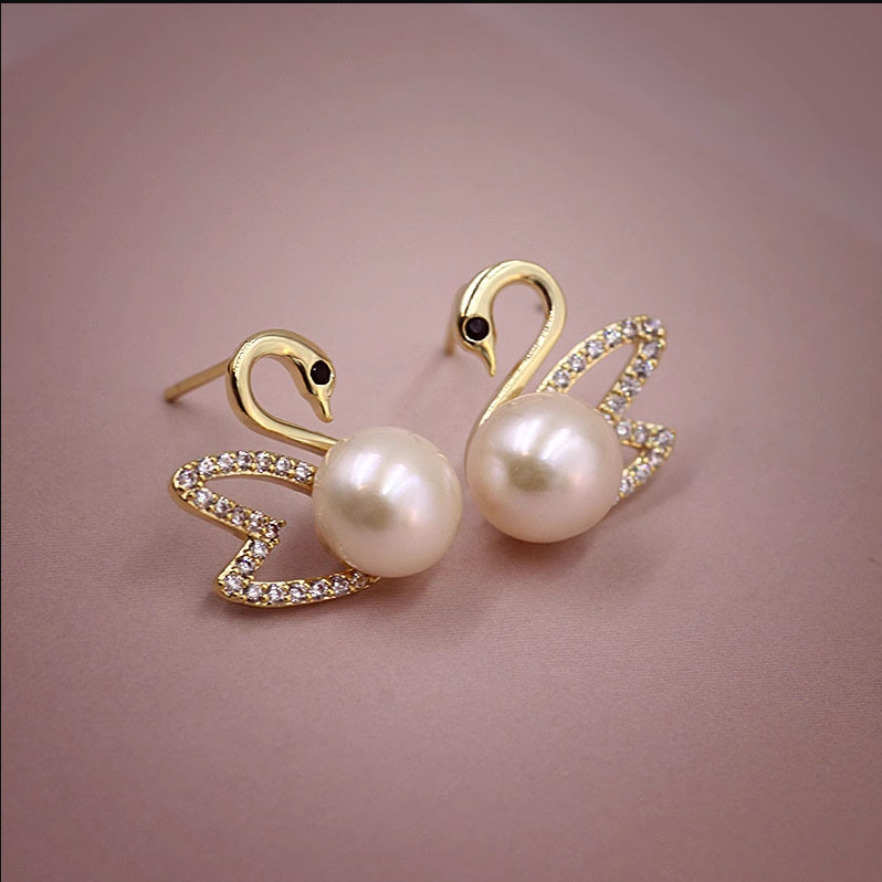 Swan Pearl Jewelry Set