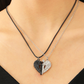 Black & Silver Angel Wings Necklace