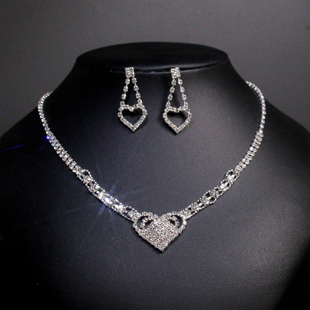 Heart Diamond Jewelry Set