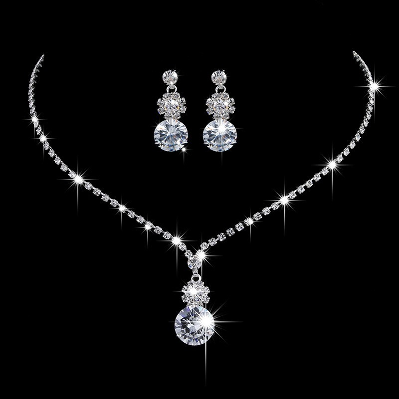 Crystal Pendant Jewelry Set