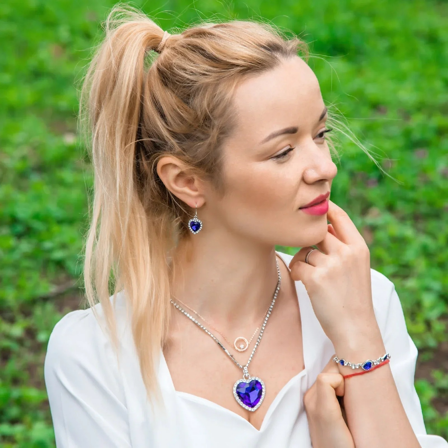 Royal Heart Titanic Crystal Jewelry Set