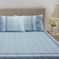 EUQIFAH: Handmade with Wooden block, Cotton Percale Bed Sheet Set -SN00- Luxurious Comfort Bedding (King Size)