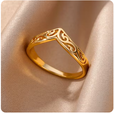 Vintage Green Pearl Wedding Ring