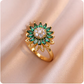 Rotating Sunflower Jewelry Set