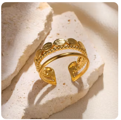 Green Glow Pearl Ring