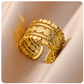 Vintage Green Pearl Wedding Ring