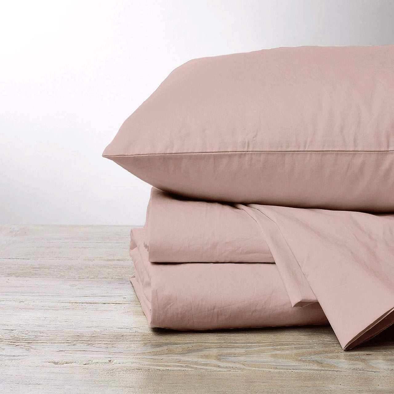 EUQIFAH Cotton Sateen Bed Sheet Set - Soft, Silky, Shiny - Luxurious Comfort Bedding - Fade & Shrink Resistant -T300-4 Pieces (Queen Size) (Iceberg) Visit the EUQIFAH Store